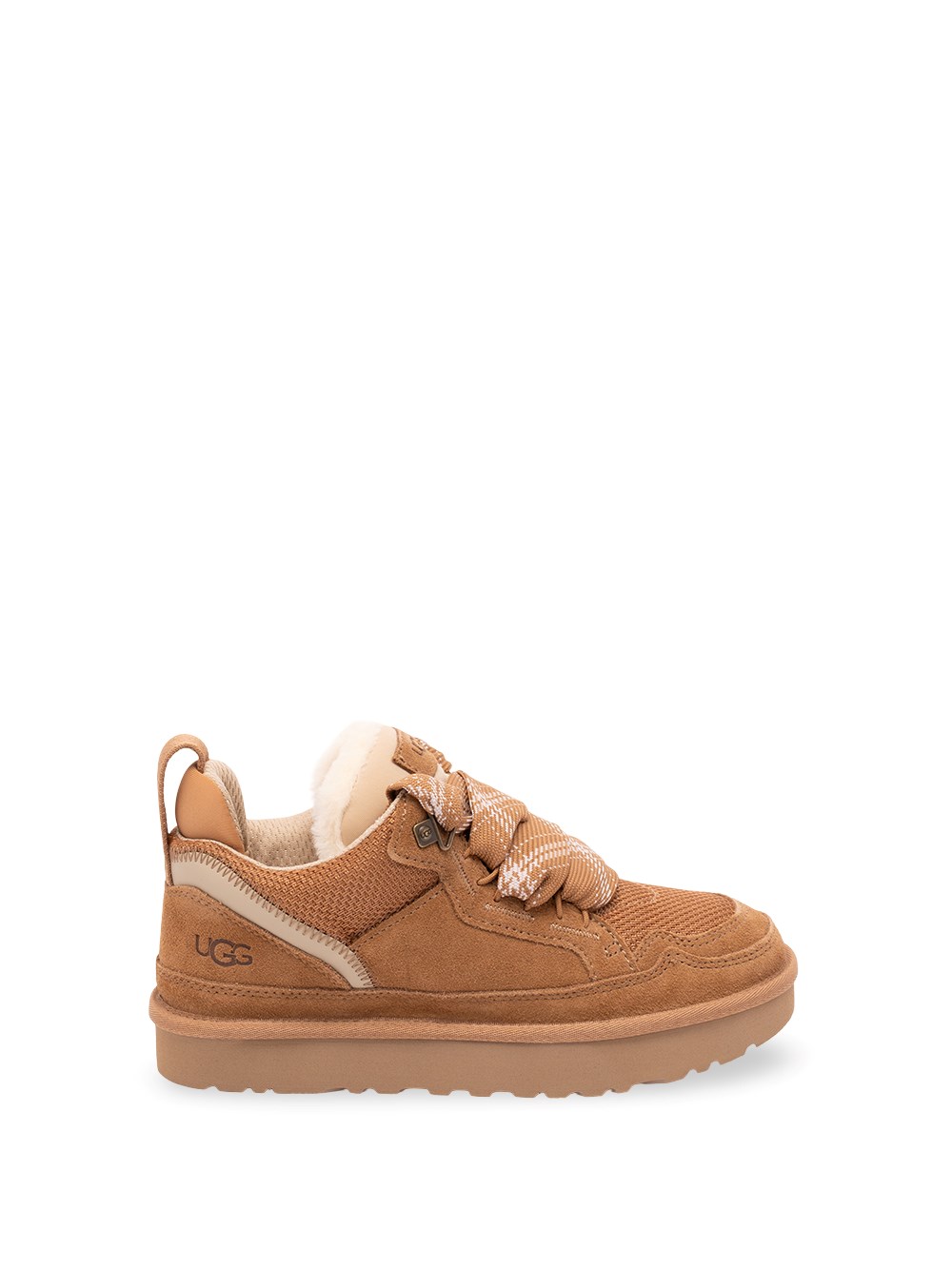 Ugg Donna Marrone, Chiaro Per 1144032 Sneaker In Pelle Lowmel Marrone Chiaro (40), Basso, 1 A 3 Cm, Stringhe, Casual - Immagine 4