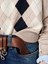 Miu Miu Argyle Polo-Neck Sweater