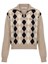 Miu Miu Argyle Polo-Neck Sweater