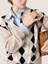 Miu Miu Argyle Polo-Neck Sweater