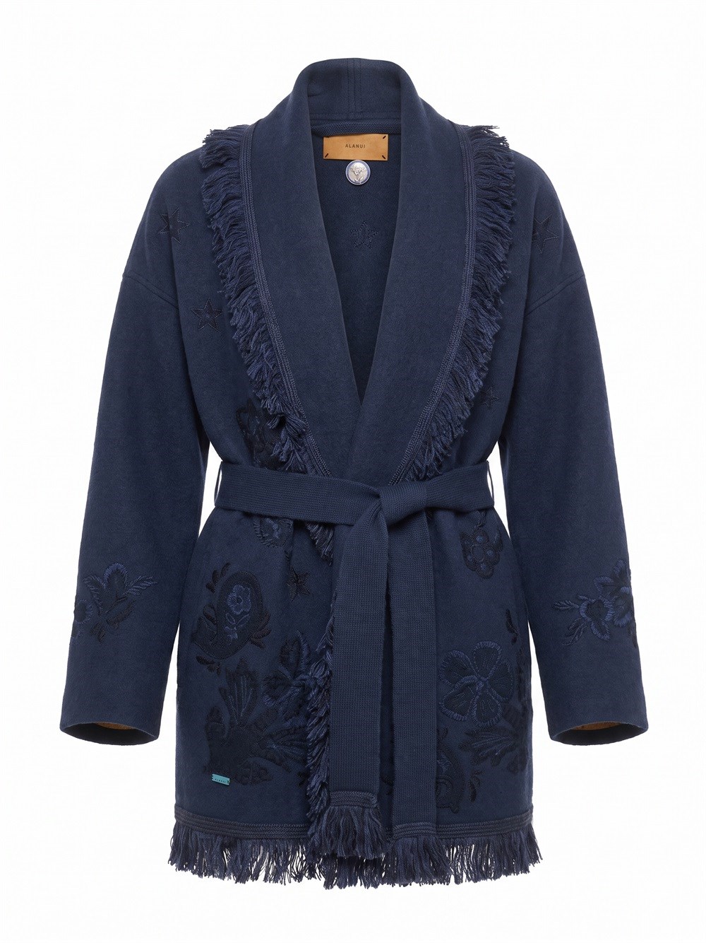 Alanui `nature In Bloom` Cardigan In Blue