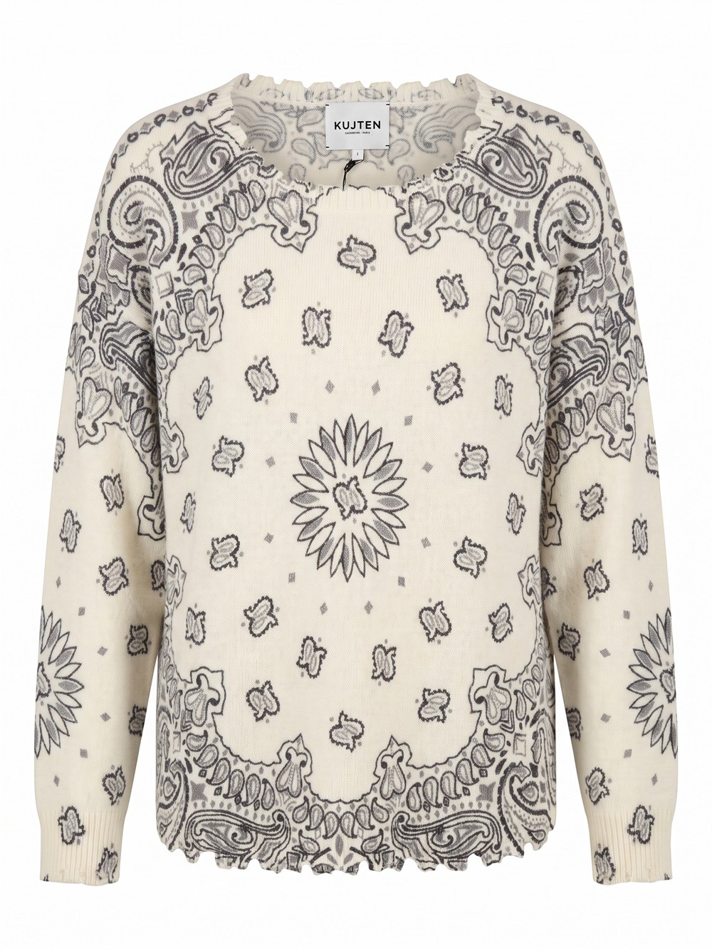 Kujten `Mela Bandana Bico` Round Neck Sweater