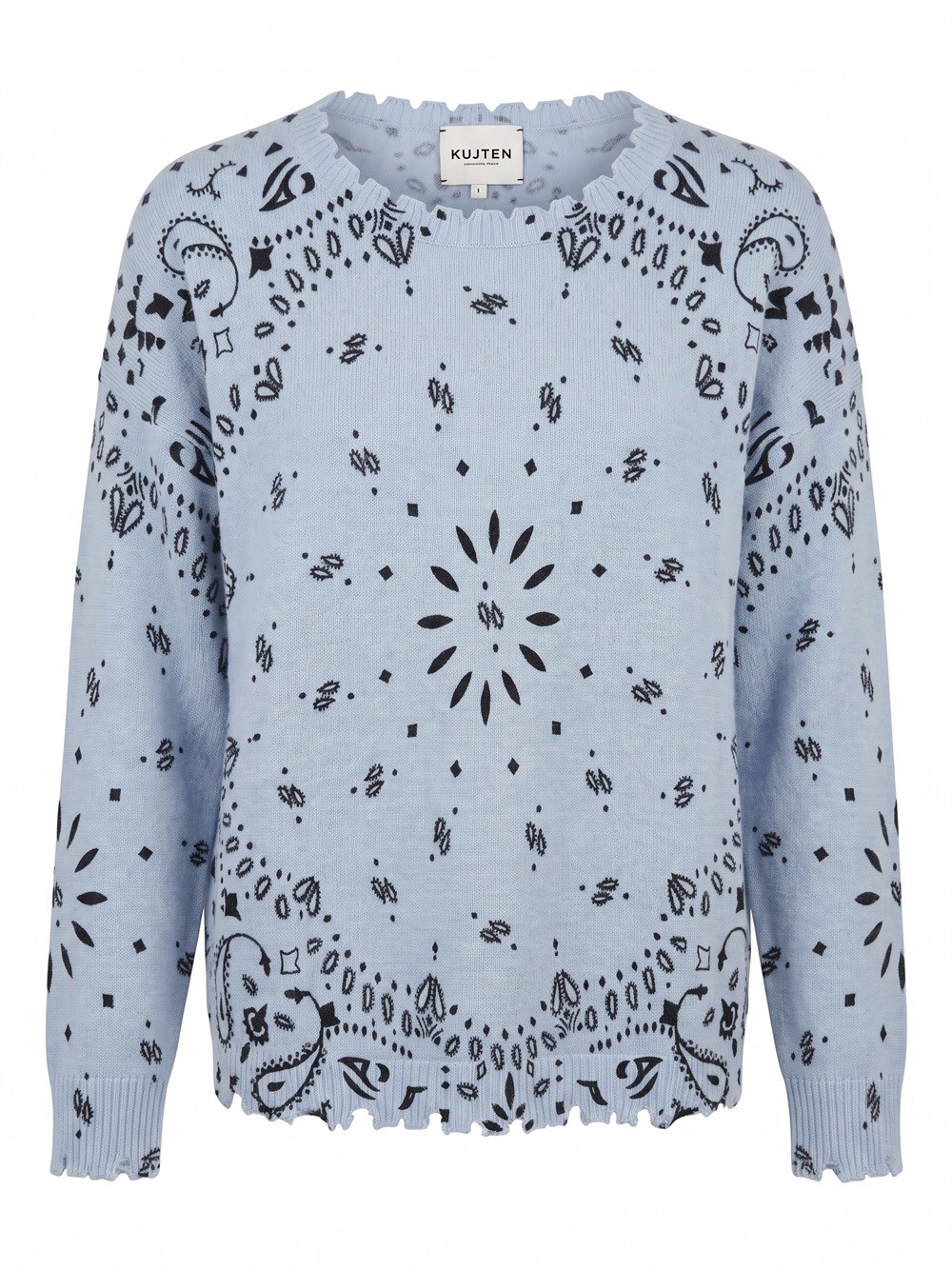 Kujten `Mela Bandana` Round Neck Sweater