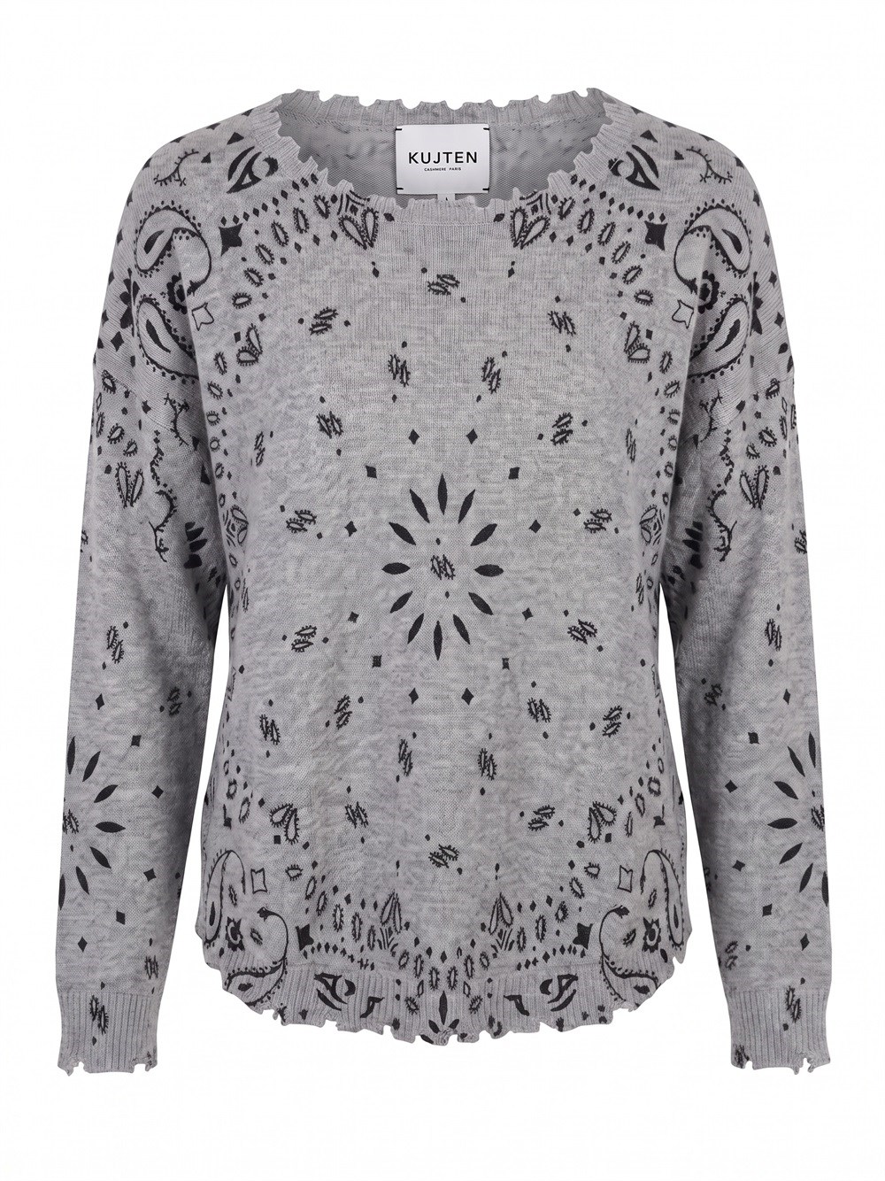 Kujten `Mela Bandana` Round Neck Sweater