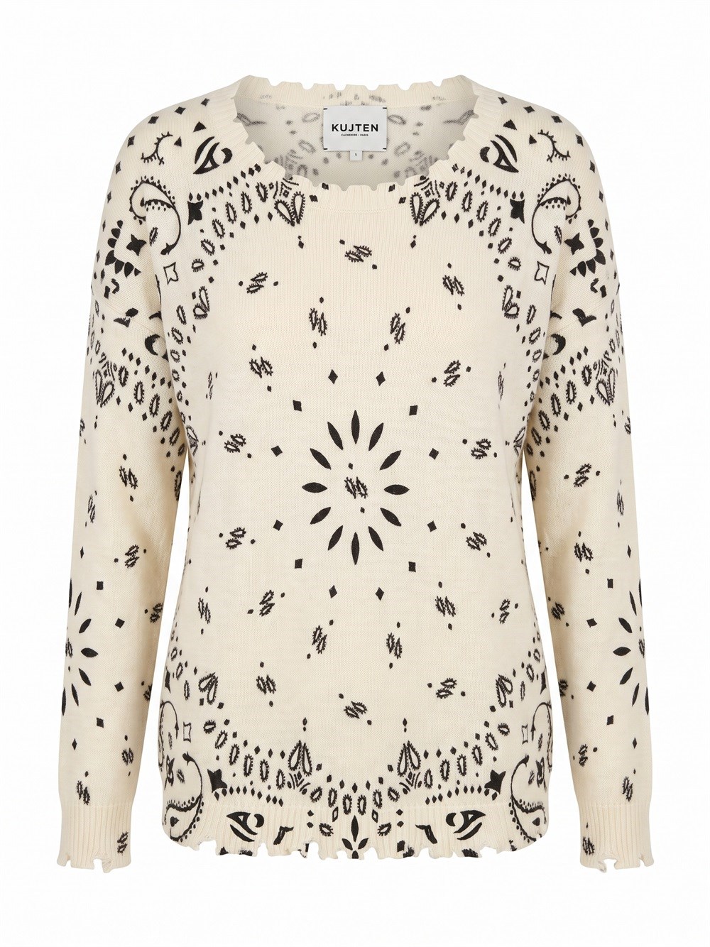 Kujten `Mela Bandana` Round Neck Sweater