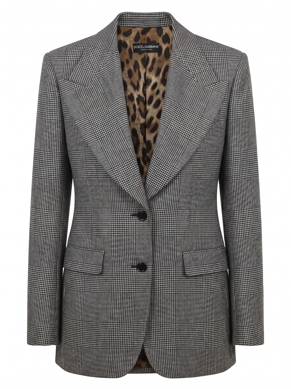 Dolce & Gabbana Single-breasted Blazer In Gray