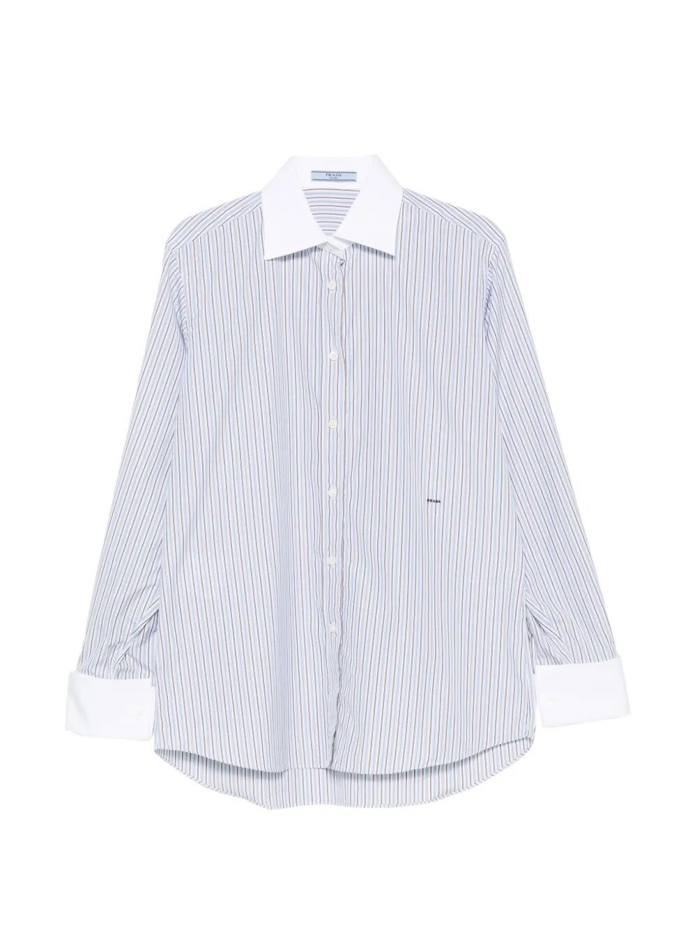 Prada Striped Cotton Shirt - Image 2