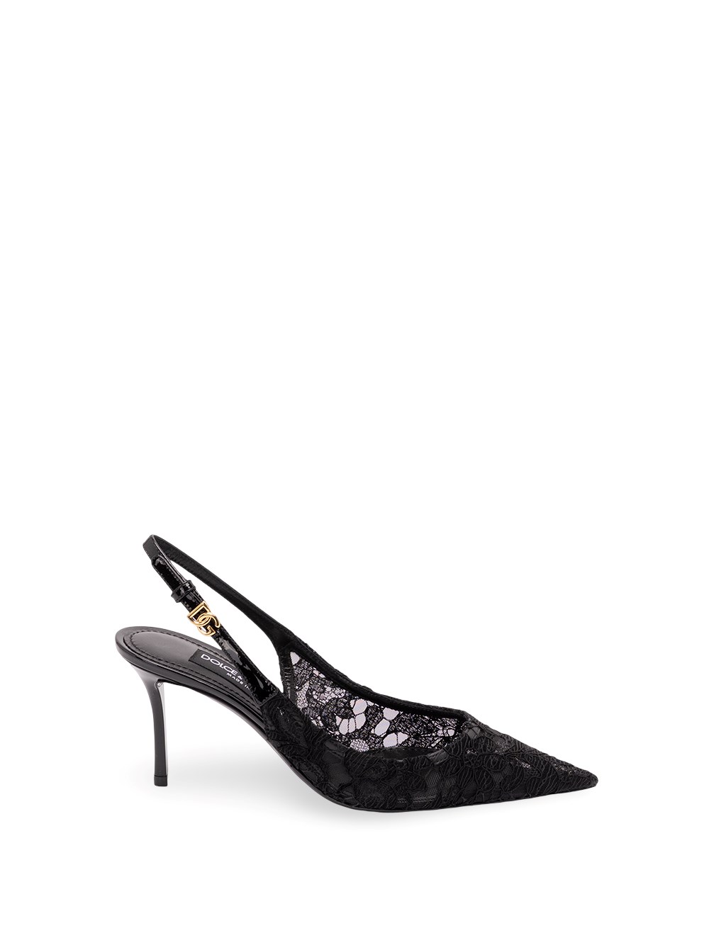 Dolce & Gabbana Lace Slingback - Female - Pumps - Black - 3 Uk - Shoes - Image 4
