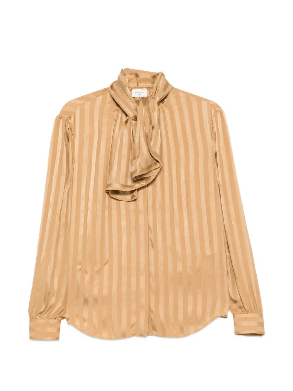 Saint Laurent Blouse In Beige