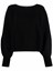Alberta Ferretti V-Neck Ruffled Sweater