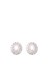 Self-Portrait Oval Crystal Earrings