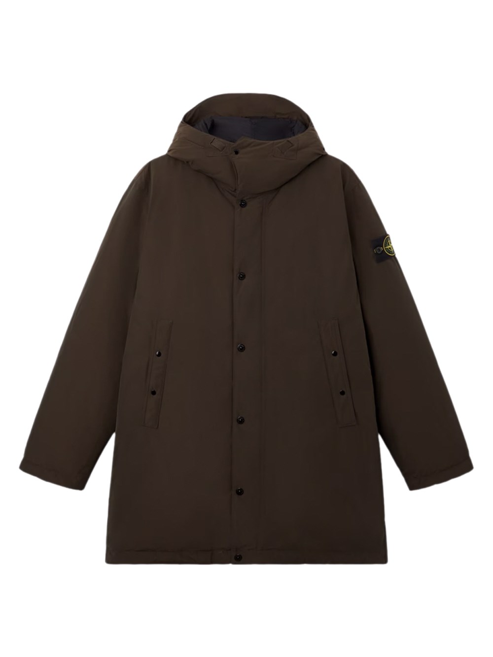 Stone Island Long Parka - Male - Parkas - Brown - L - Coats - Image 3