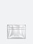 Longchamp `Le Roseau Silver` Card Holder
