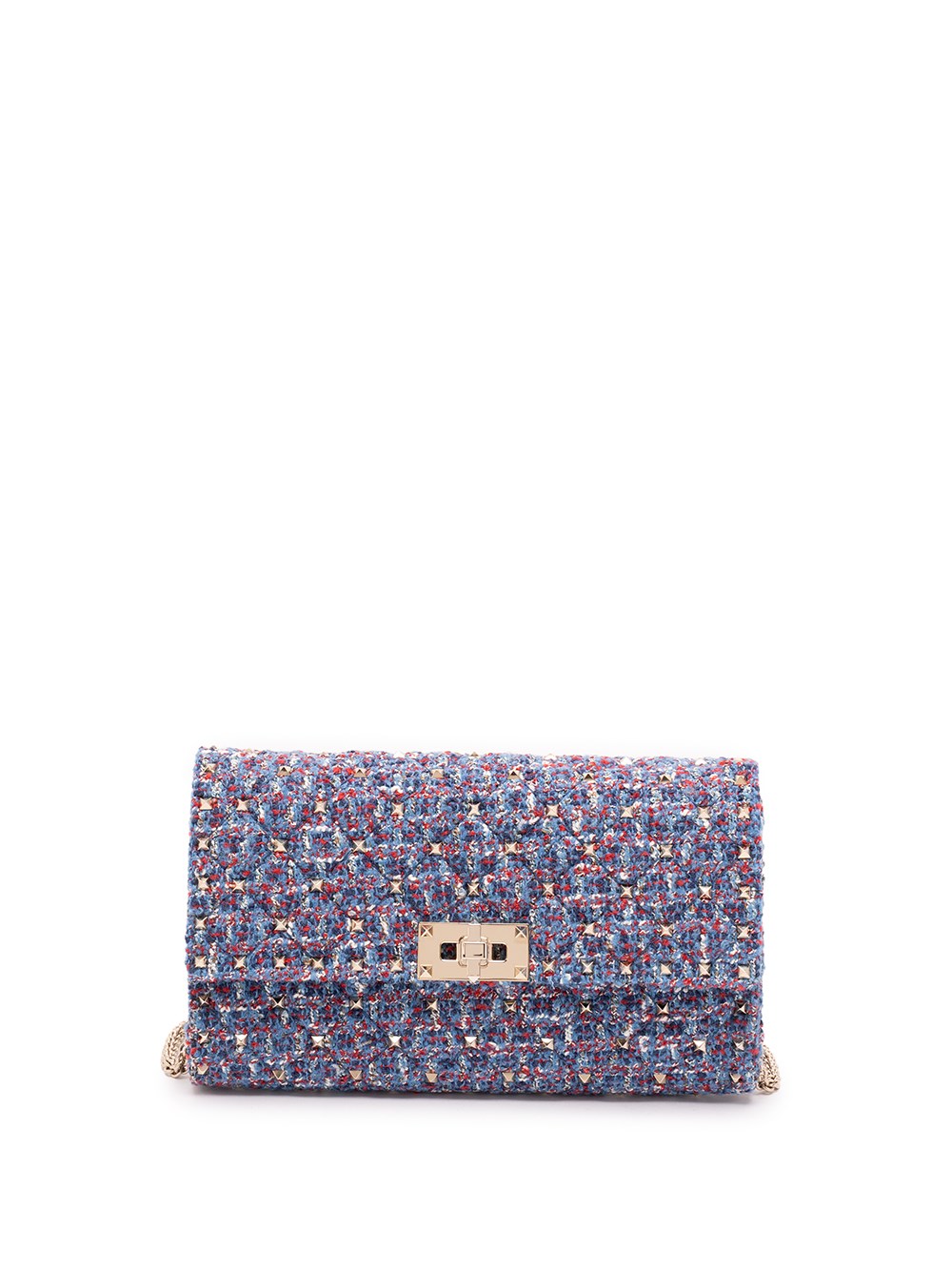 Valentino Garavani , Cross Body Bags, Female, Blue, One Size, Rockstud Spike Shoulder Bag - Image 3