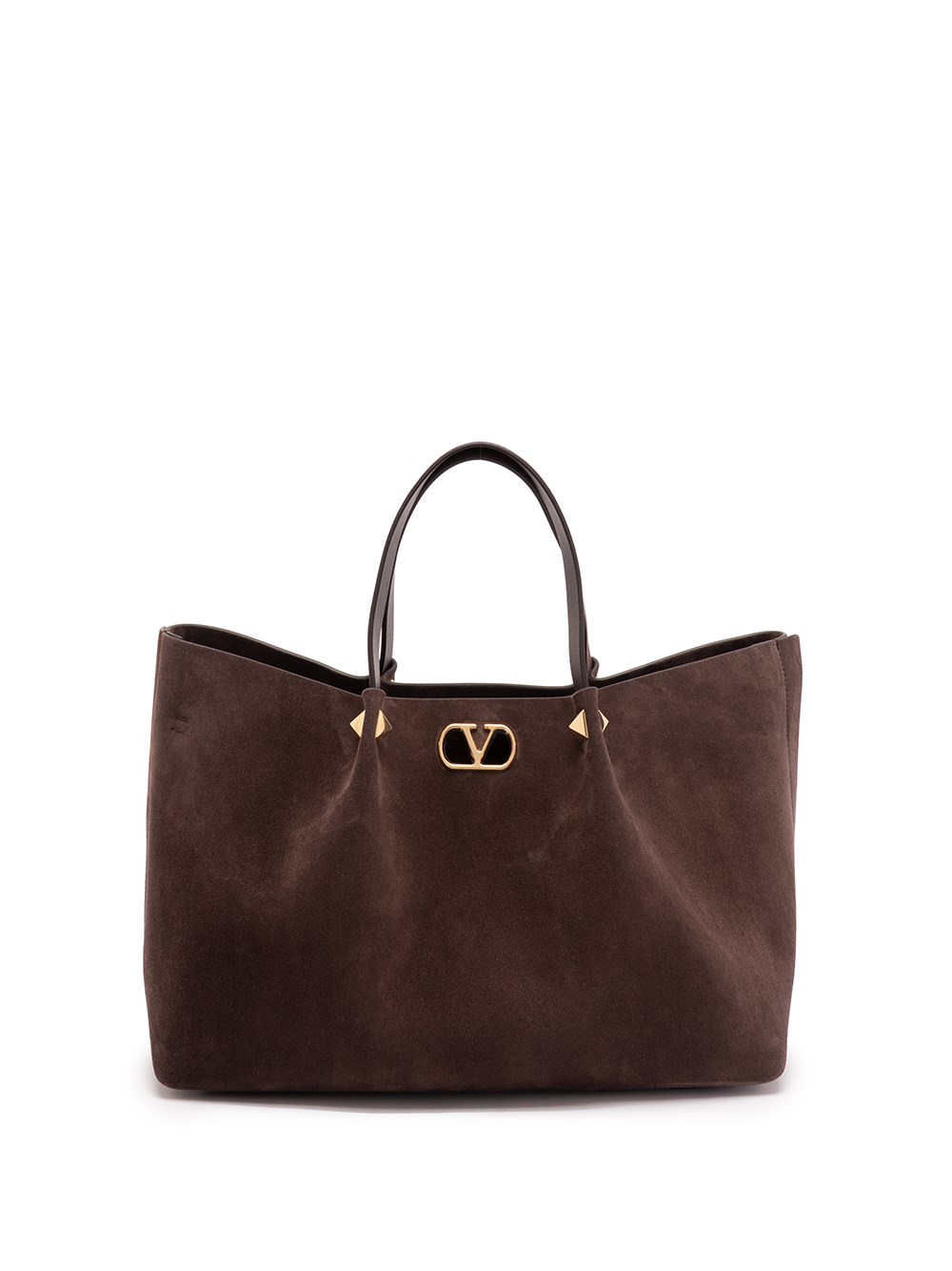 Valentino Garavani Vlogo Signature Large Suede Leather Tote - Image 6