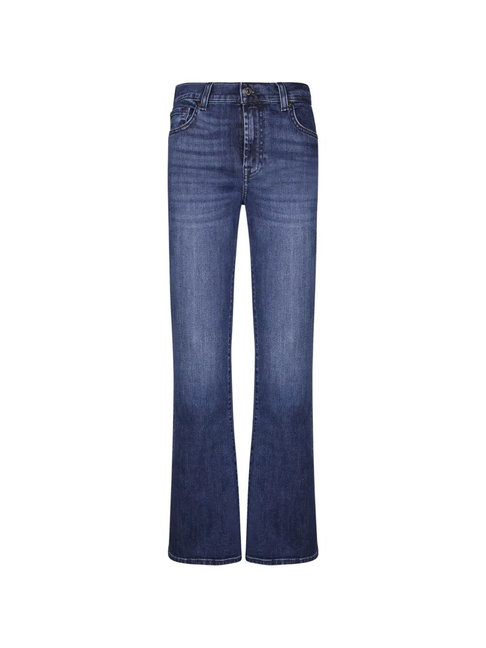 7 For All Mankind `the Leggy` Bootcut Jeans In Black