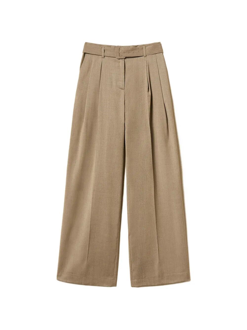 Twin Set Palazzo Trousers In Satin