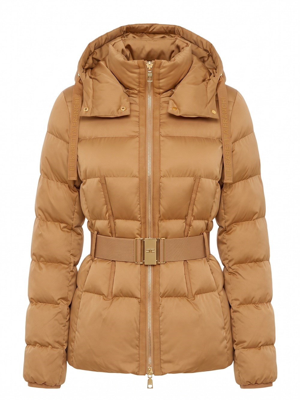 Elisabetta Franchi , Winter Jackets, Female, Brown, S, Winter Jacket - Image 3