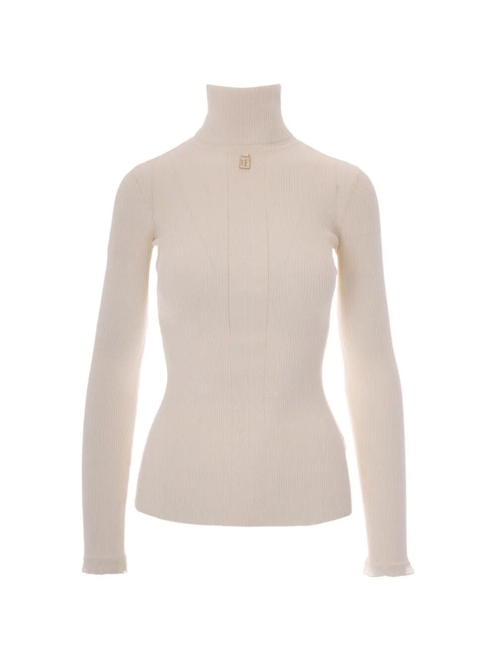 Elisabetta Franchi , Turtlenecks, Female, White, Xs, Turtleneck Jumper - Image 3