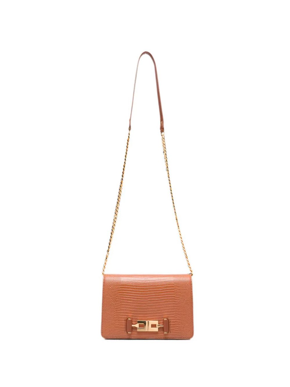 Elisabetta Franchi Shoulder Bag With Leather-Effect Texture