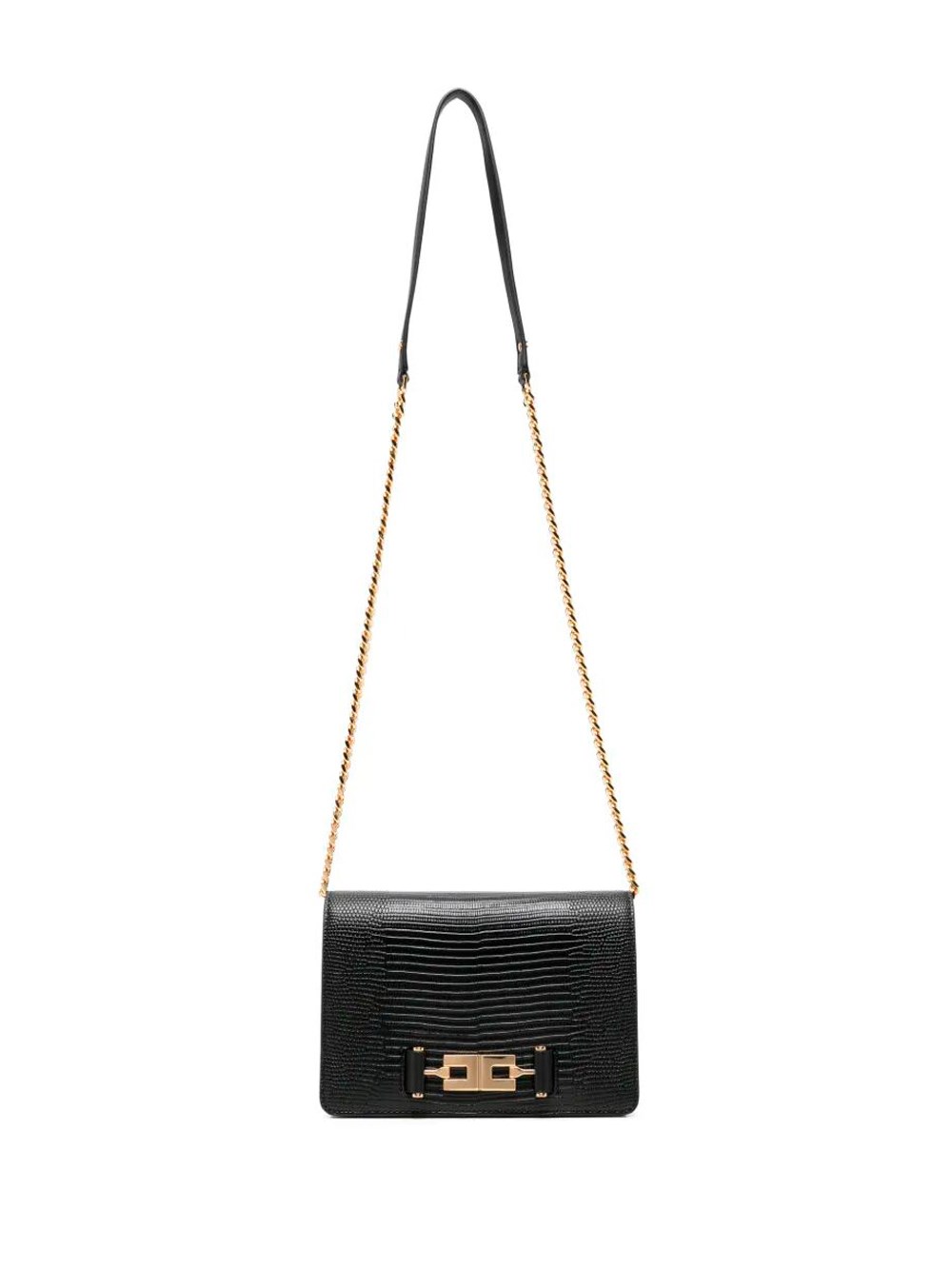 Elisabetta Franchi Shoulder Bag With Leather-Effect Texture