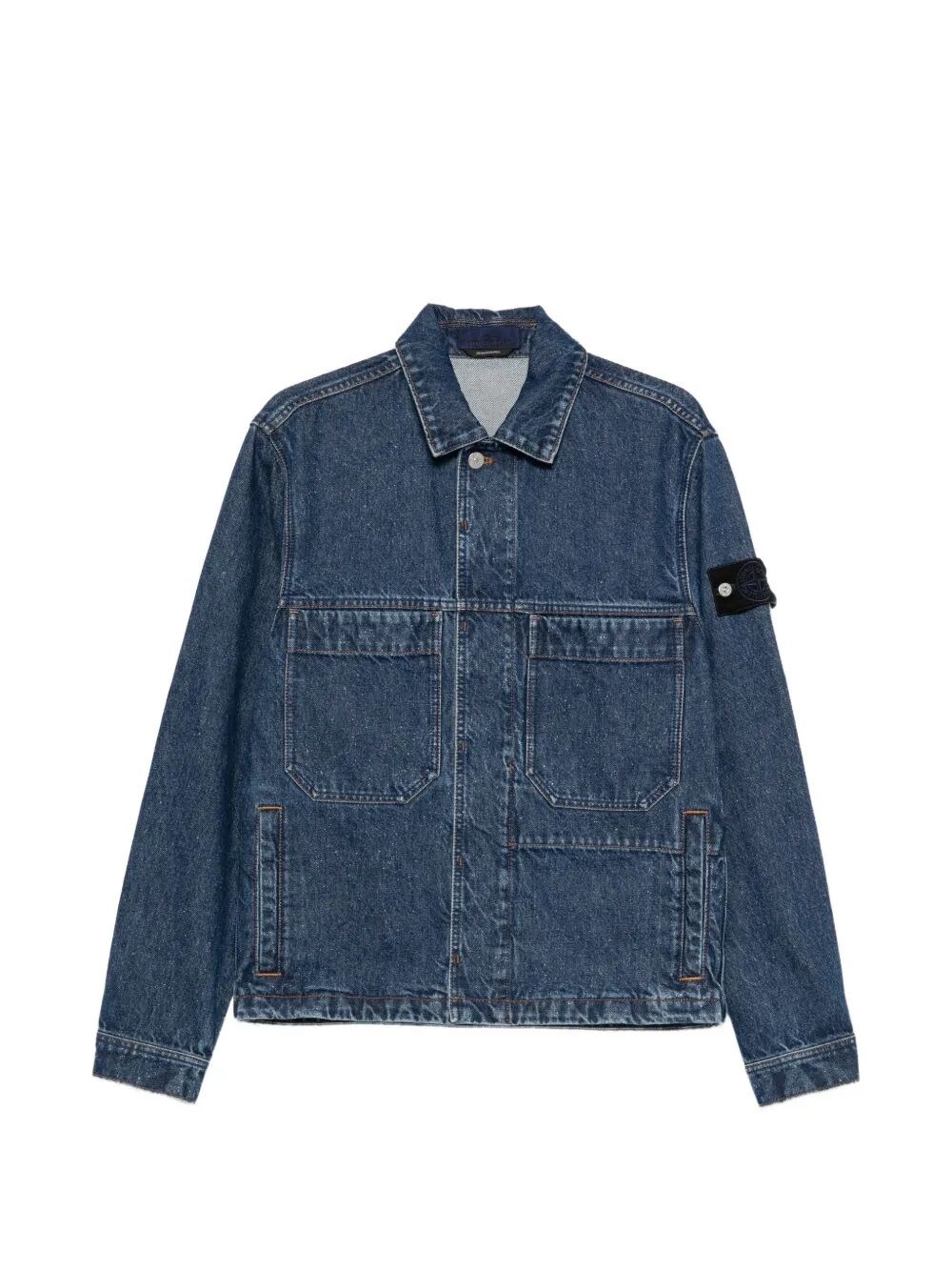 Stone Island Men's Blue Denim Jacket - Image 3
