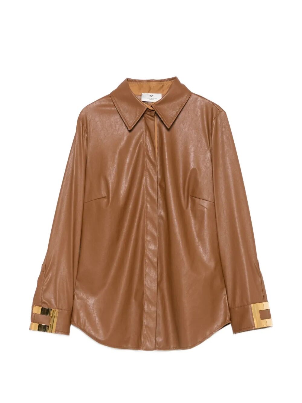 Elisabetta Franchi Shirt With Leather-Effect Texture