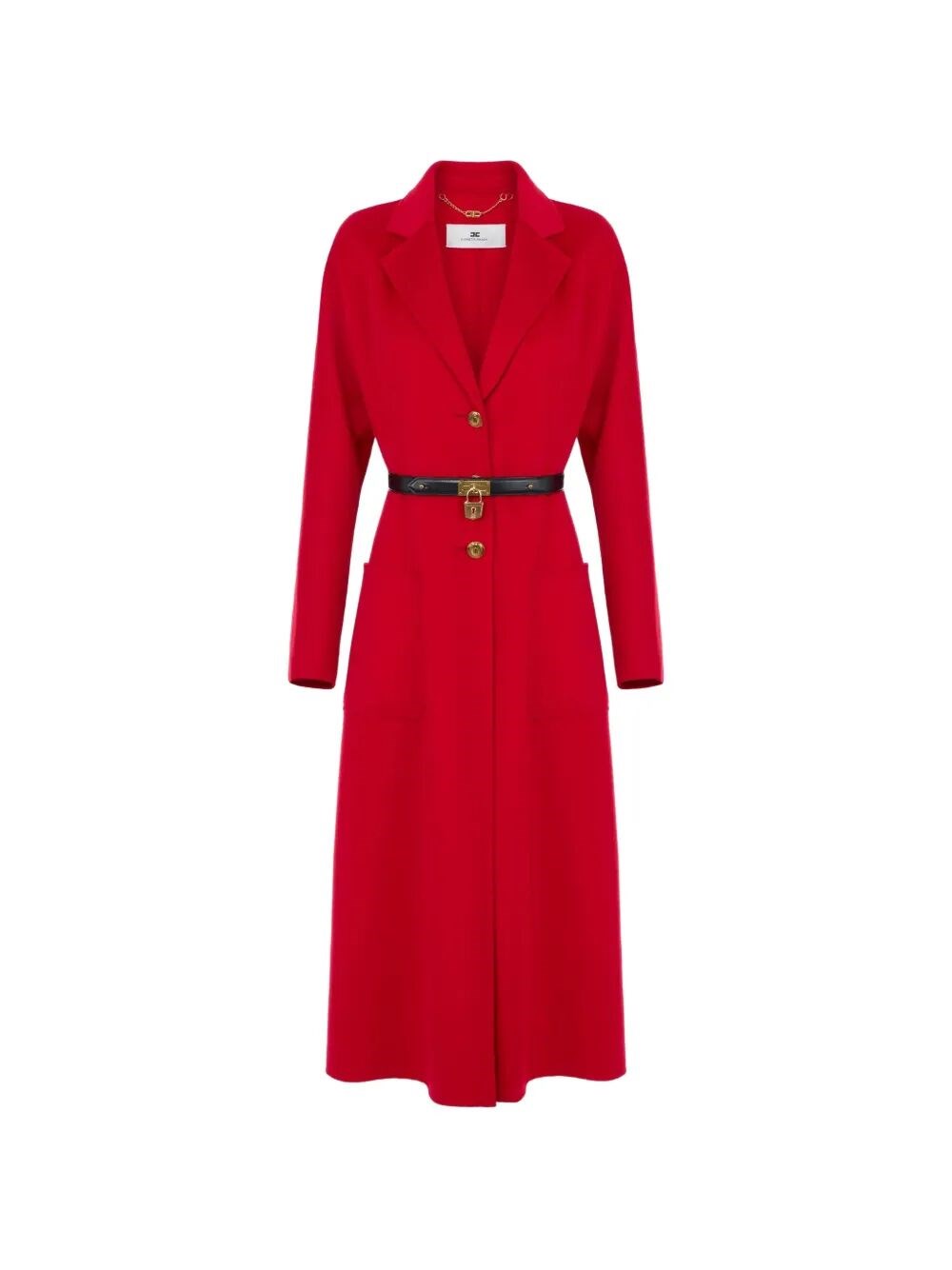 Elisabetta Franchi Damen Rot Wollmantel Cp-03D-67E2-V860 Regular Fit - Bild 2