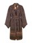 HUI MILANO Wool Blend Patchwork Long Cardigan