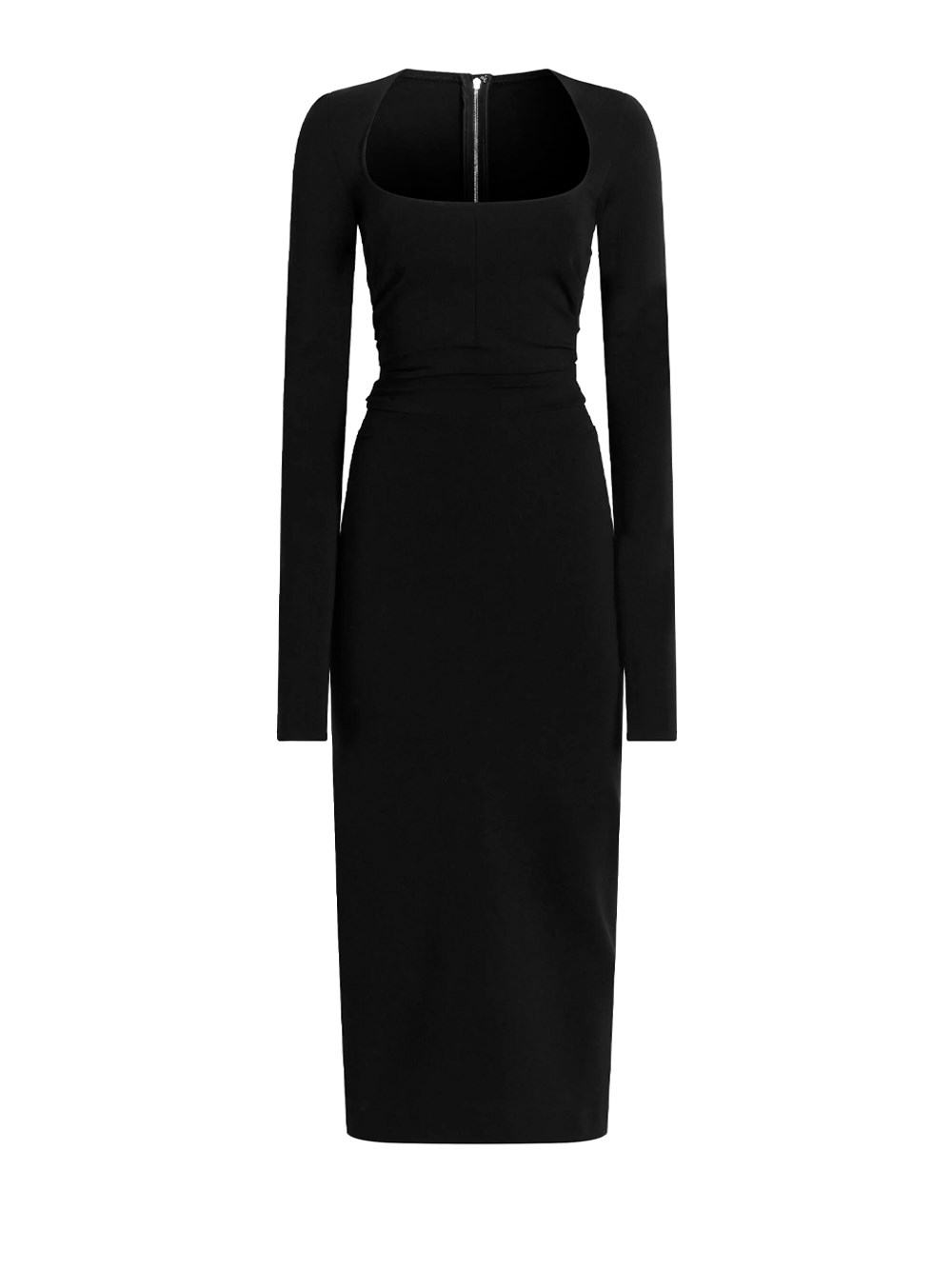 Dolce&Gabbana Women's Black Ruched Jersey Midi Dress UK Size 10 - Mytheresa - Image 2