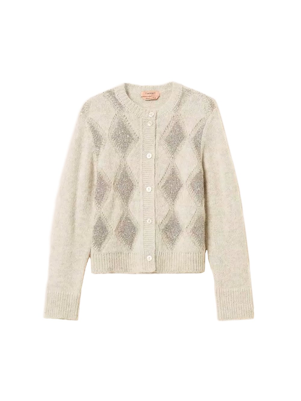 Twin Set Diamond Jacquard Cardigan