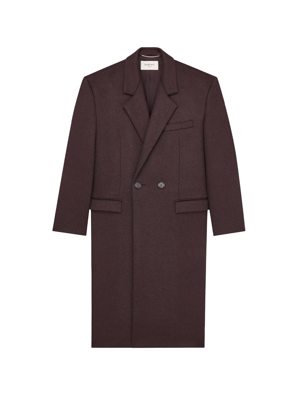 Saint Laurent Saint Laurent Coat In Double Face Brushed Wool Felt