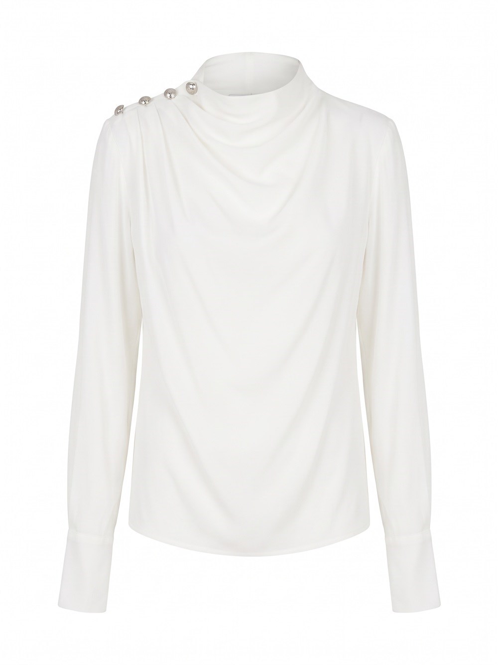 Patrizia Pepe Draped Viscose Top