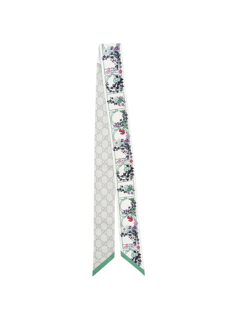 Gucci Printed Gg Silk Twill Jaquard Ribbon