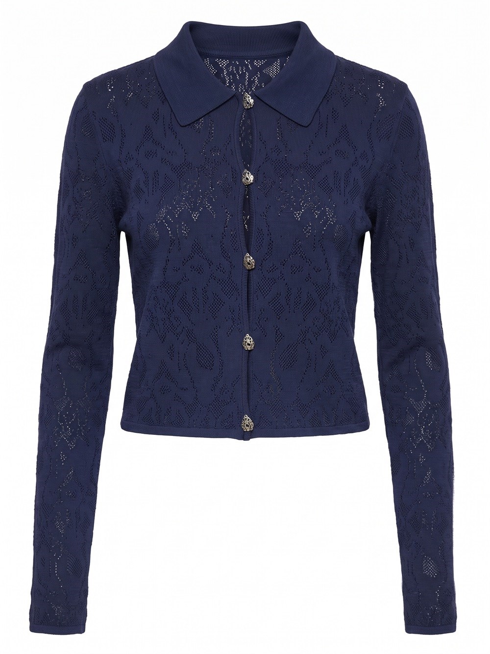Dondup Dondup Denim Culture Cardigan With Polo Collar