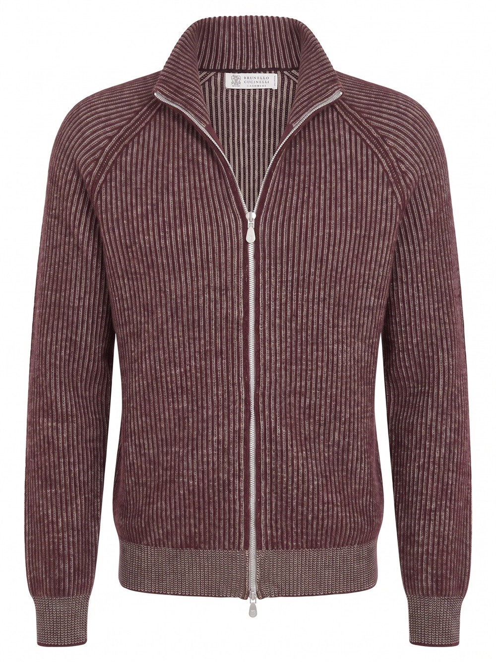 Brunello Cucinelli Cashmere Turtleneck Cardigan With Zip