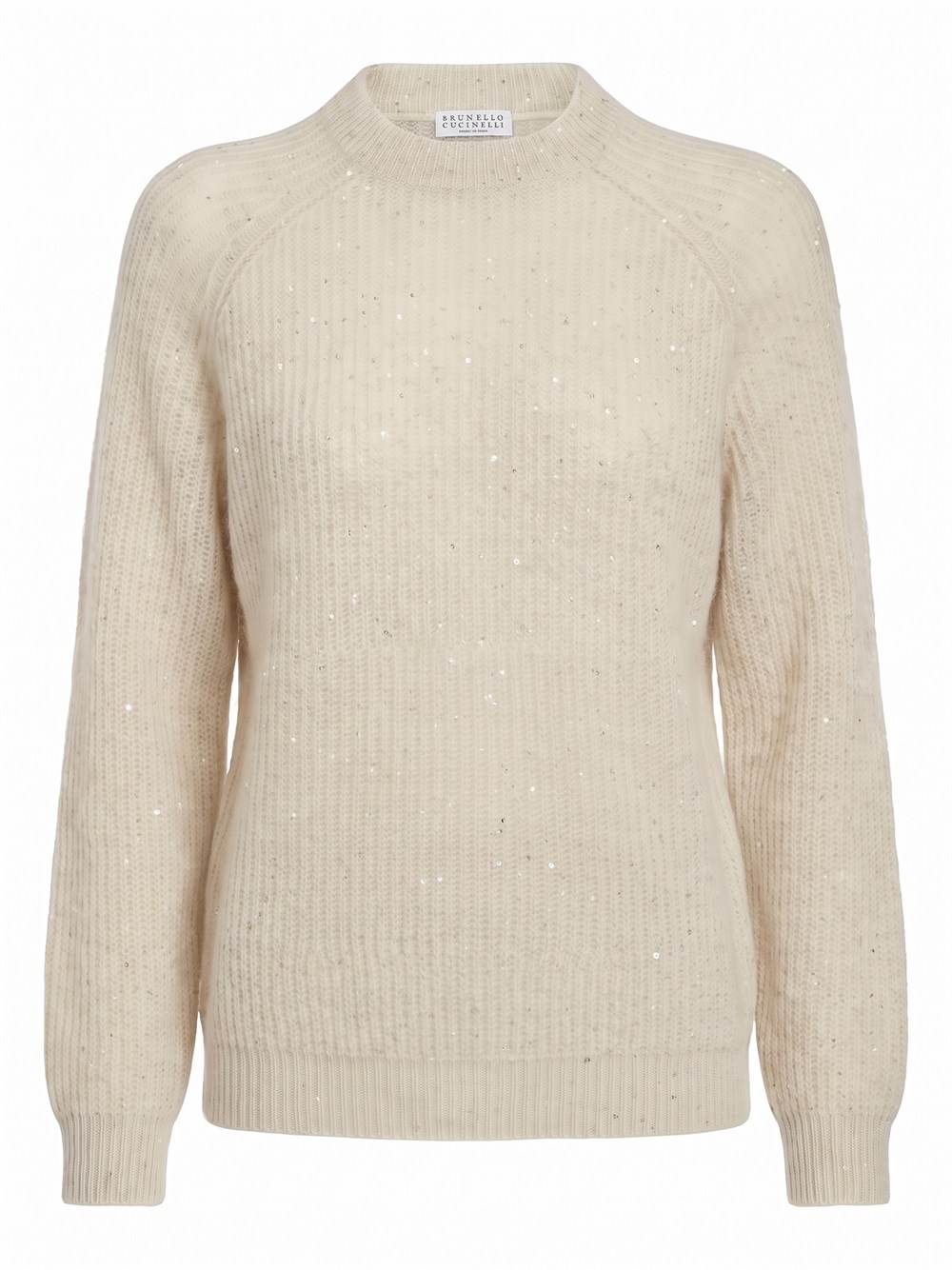 Brunello Cucinelli Diamond Yarn English Rib Sweater
