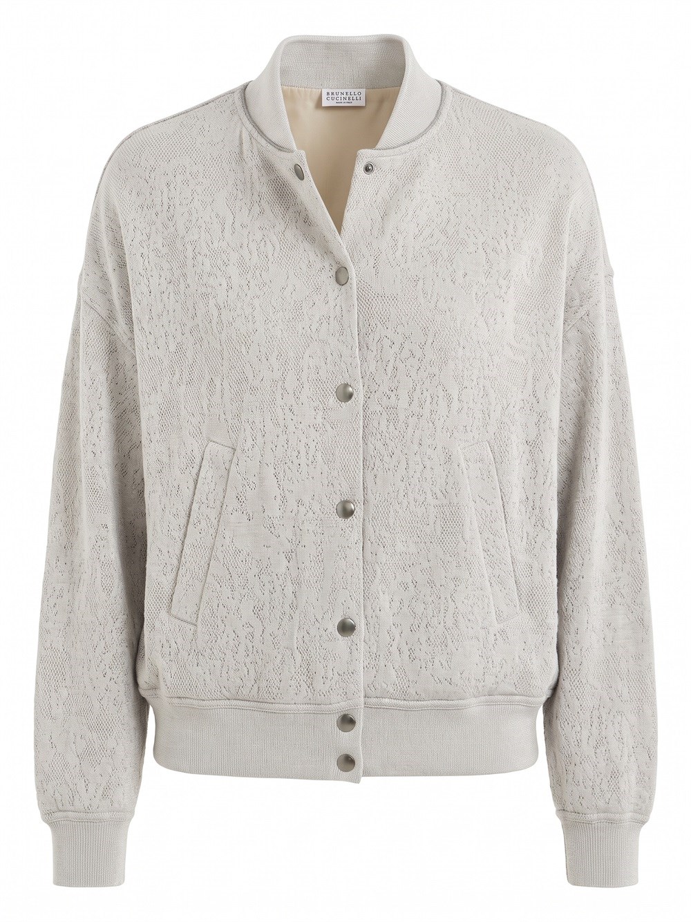 BRUNELLO CUCINELLI Brunello Cucinelli Lace Flowers Jersey Cardigan