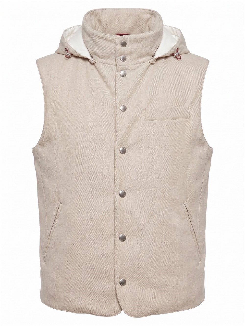 BRUNELLO CUCINELLI Brunello Cucinelli Hooded Wool Flannel Down Vest
