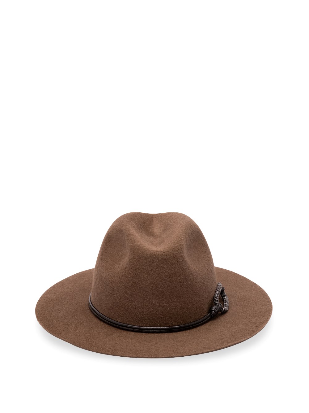Brunello Cucinelli Felt Fedora With Monili Band