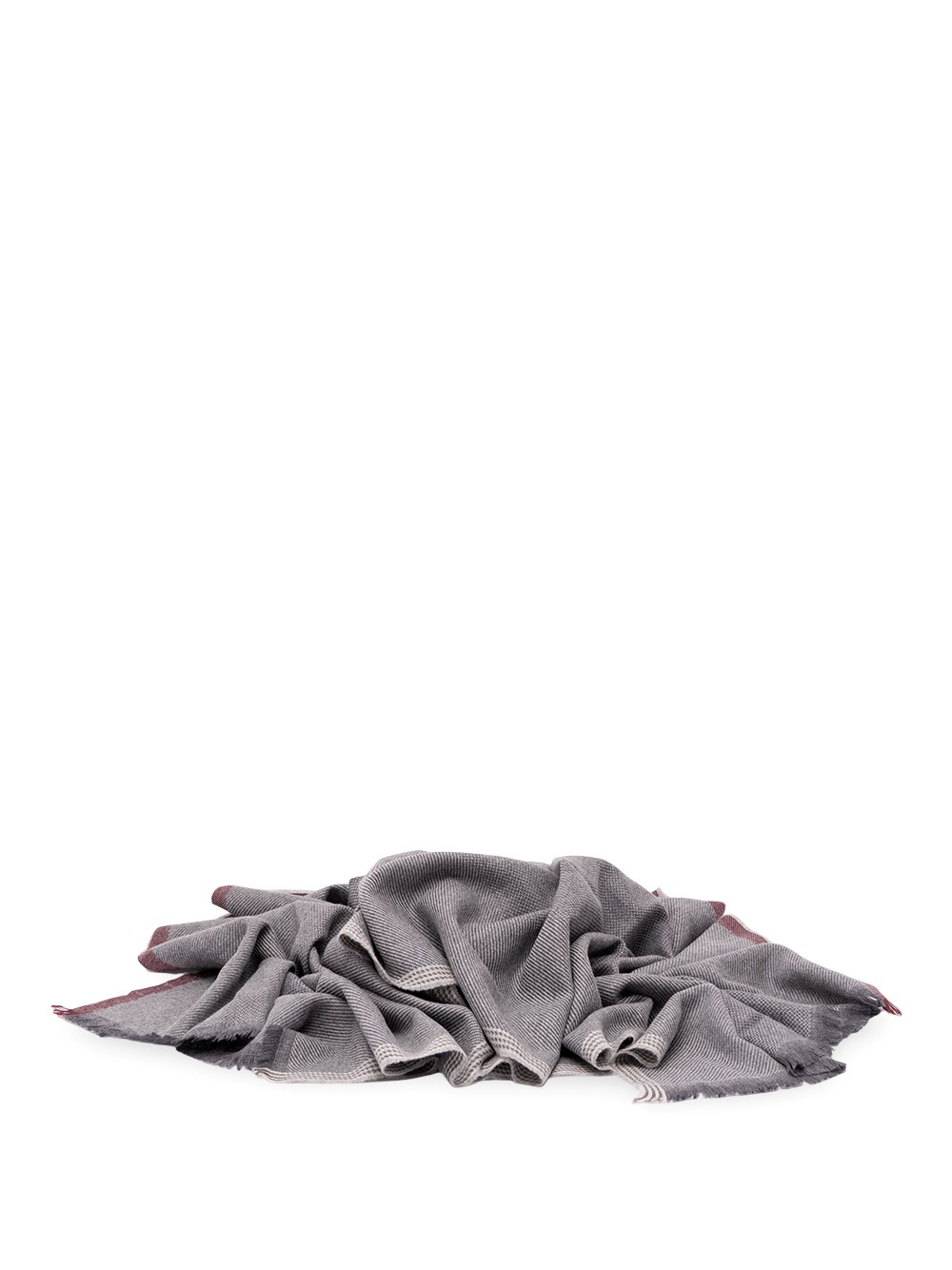 Brunello Cucinelli Wool And Cashmere Diagonal Twill Scarf