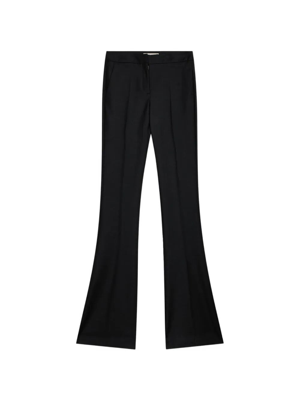 Blumarine , Wide Trousers, Female, Black, Xs, Trousers With Pressed Creases And Flared Legs - Image 3