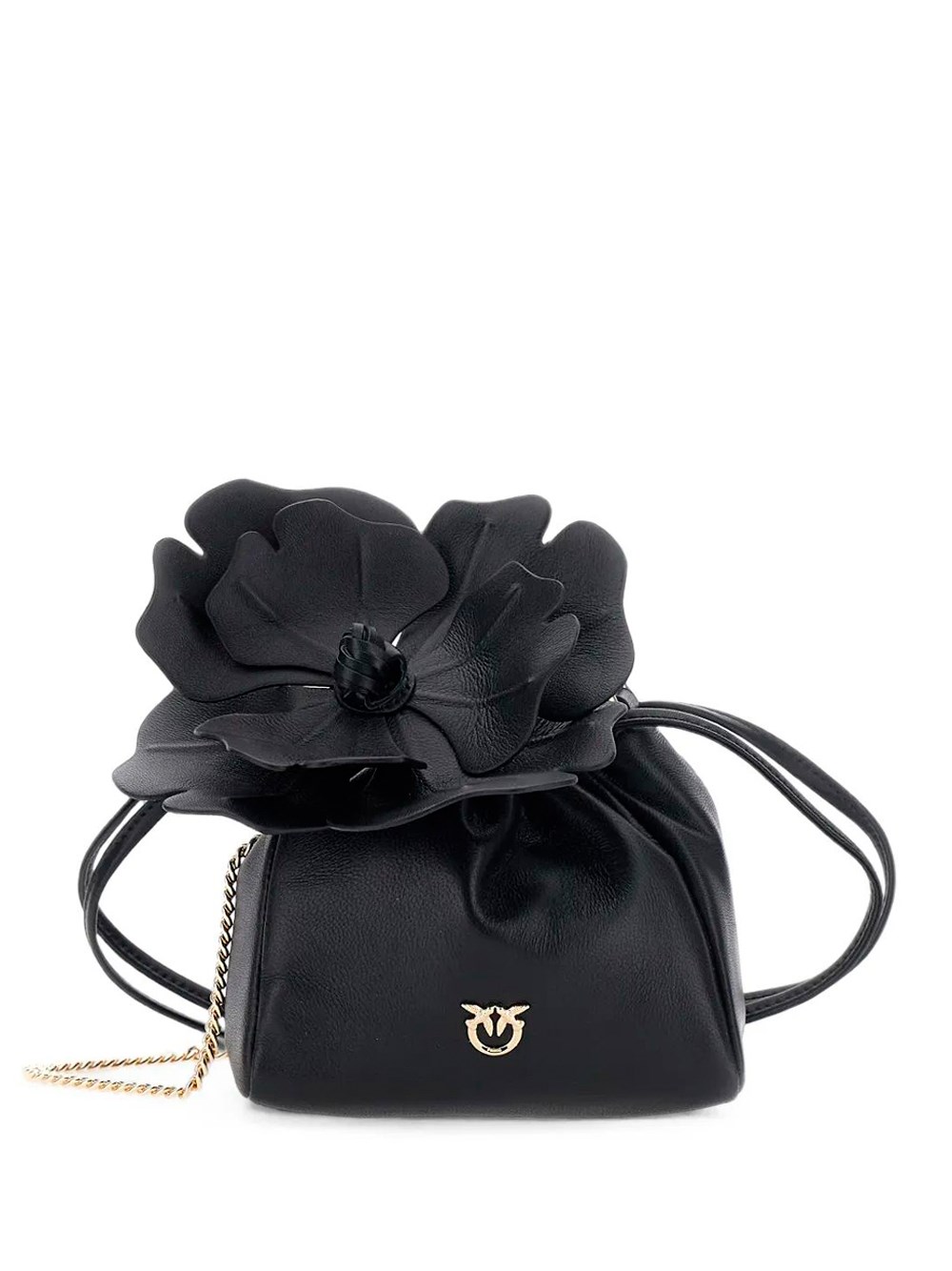 Pinko Flower Pouch - Female - Bucket Bags - Black - One Size - Bags - Image 3