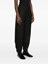 HUI MILANO Black Wool Cuffed Pants