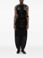 HUI MILANO Black Wool Cuffed Pants