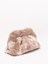 Themoirè Bios Medium Fur Potato Clutch