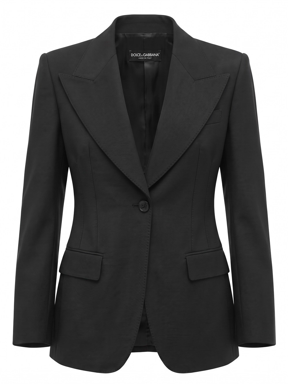 Dolce & Gabbana Virgin Wool Blazer - Female - Blazers - Black - L - Jackets - Image 2