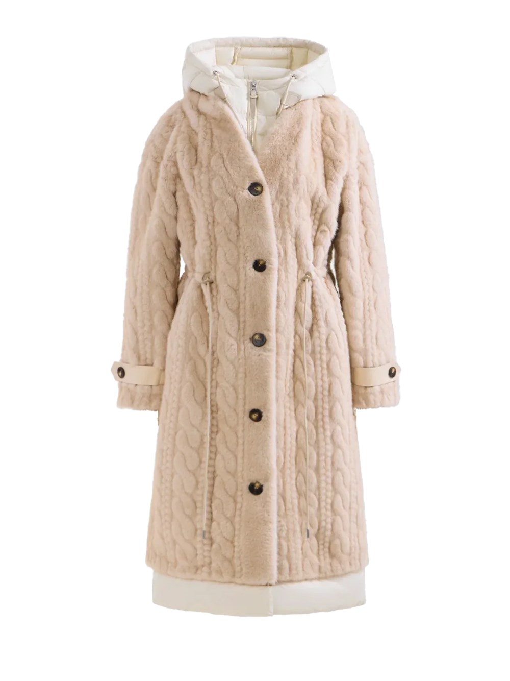 RUDSAK Oriana Longline Faux Fur Coat
