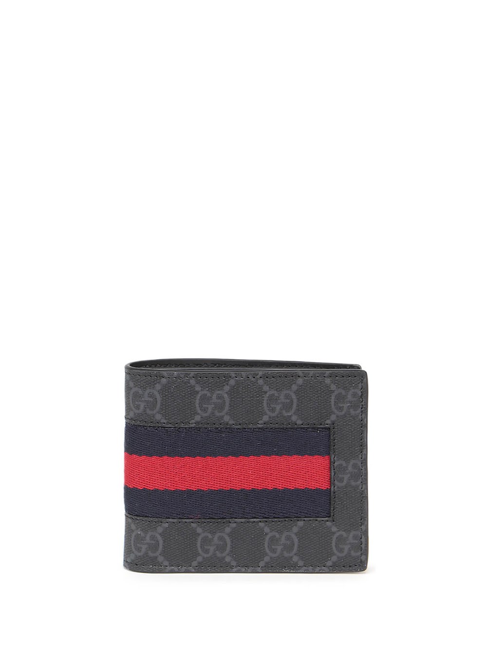 Gucci Web Gg Supreme Wallet In Nero 
