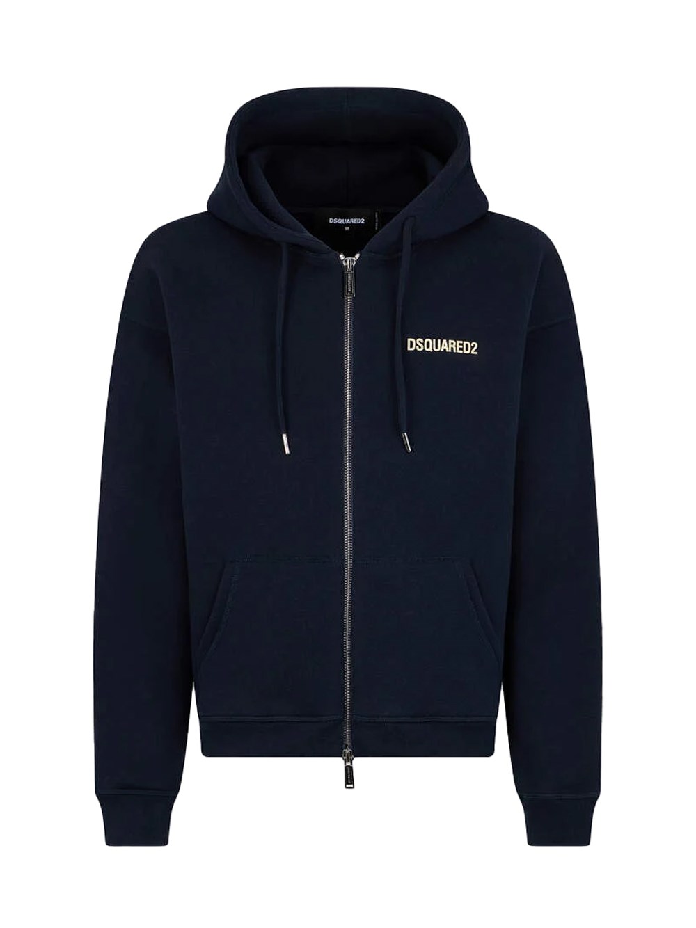 Dsquared2 Relax Fit Zipped Hoodie In Blue